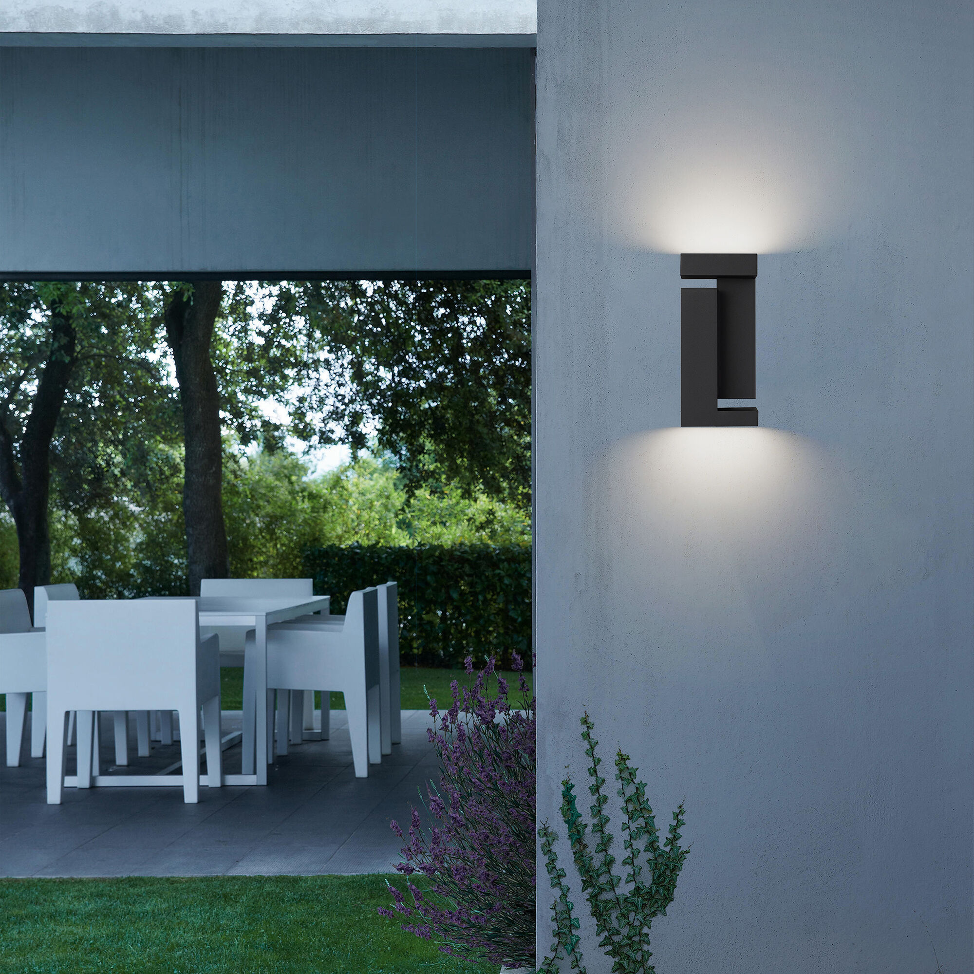 Dance LED 11.25 inch Sand Black Outdoor Wall Sconce